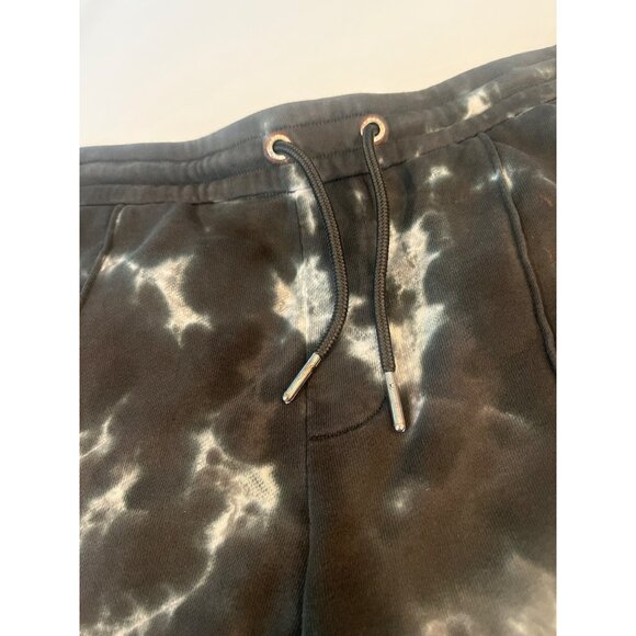 A/X Armani Exchange Tie-Dye Black & White Drawstring Shorts - Picture 3 of 10